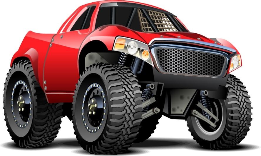 Terenní auto samolepka na zeď