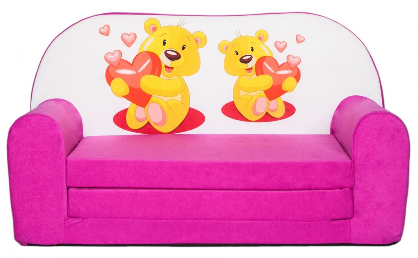 Rozkládací dětská mini pohovka Méďové