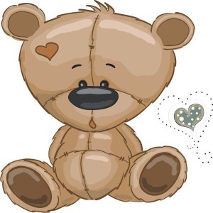 Medvídek tulituli samolepka na zeď
