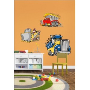 Stavitelé samolepka na zeď