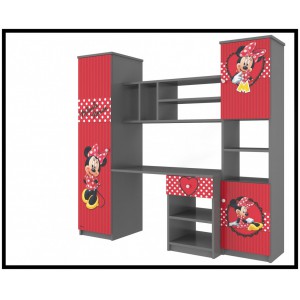 Disney Obývací stěna Minnie červená