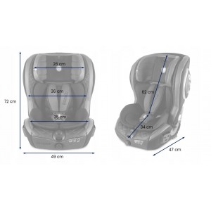 Autosedačka JASPER 9-36 kg eko-kůže