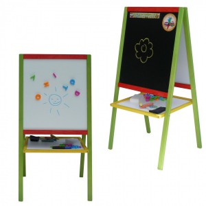 Dětská magnetická tabule 2v1 barevná - výška 88 cm