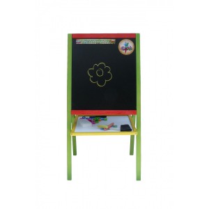 Dětská magnetická tabule 2v1 barevná - výška 88 cm