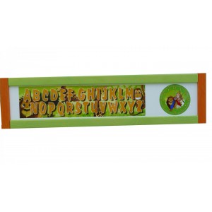 Dětská magnetická tabule 3v1 barevná - výška 109 cm