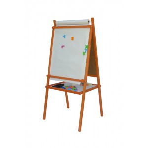 Dětská magnetická tabule 3v1 barevná - výška 94 cm