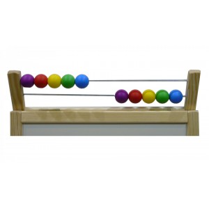 Dětská magnetická tabule 3v1 přírodní - výška 98 cm