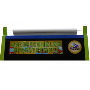 Dětská magnetická tabule 4v1 barevná - výška 116 cm