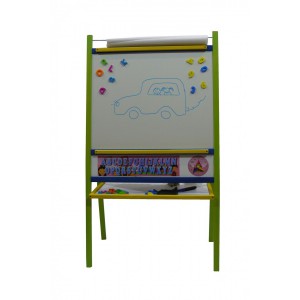 Dětská magnetická tabule 4v1 barevná - výška 116 cm