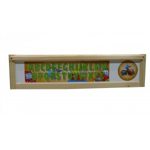 Dětská magnetická tabule 4v1 přírodní - výška 116 cm - PBN