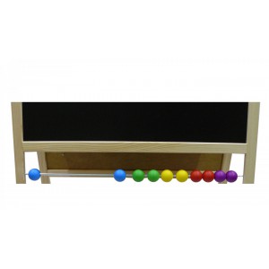 Dětská magnetická tabule 4v1 přírodní - výška 116 cm - PBN