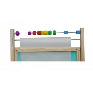 Dětská otočná modrá tabule 4v1 přírodní - výška 88 cm