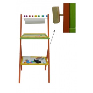 Dětská otočná tabule 4v1 barevná - výška 87 cm