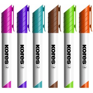 Popisovač Kores na bílé tabule sada 6ks