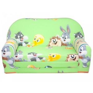 Rozkládací dětská mini pohovka Looney Tunes