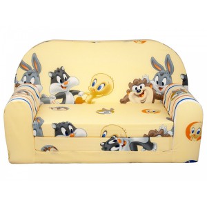 Rozkládací dětská mini pohovka Looney Tunes