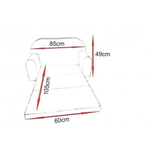 Rozkládací dětská mini pohovka Sovičky