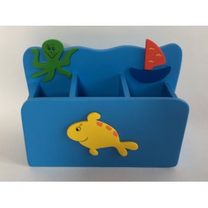 Dřevěný stojan na tužky a pastelky - Moře