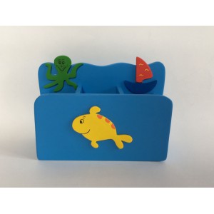 Dřevěný stojan na tužky a pastelky - Moře