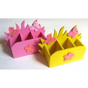 Dřevěný stojan na tužky a pastelky Louka