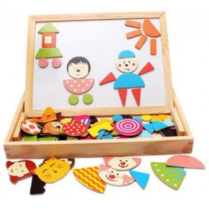 Magnetické puzzle 3v1 - Zvířatka a postavičky