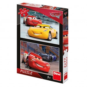 CARS 3: ZÁVODNÍCI 2x77 Puzzle NOVÉ