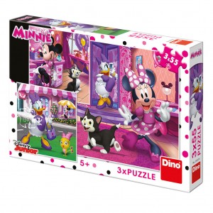 DEN S MINNIE 3x55 Puzzle NOVÉ