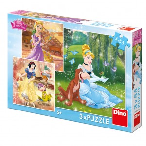 PRINCEZNY: VOLNÉ ODPOLEDNE 3x55 Puzzle NOVÉ