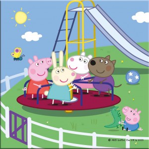 PEPPA PIG NA PRÁZDNINÁCH 3x55 Puzzle NOVÉ